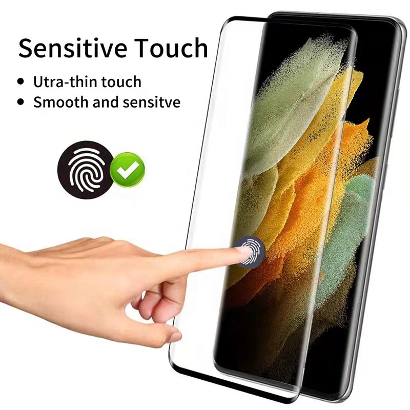 OEM/ODM Manufacturer Tempered Glass Cover - 3D Hot Bending Tempered Glass Screen Protector for Samsung Galaxy S22 Ultra fingerprint unlock – Moshi detail pictures
