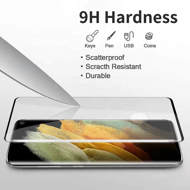 Wholesale Dealers of Premium Screen - 3D Hot Bending Tempered Glass Screen Protector for Samsung Galaxy S22 Ultra fingerprint unlock – Moshi