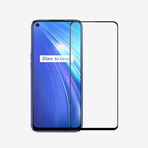 Hot Sell 9H 2.5D Silk Printing Tempered Glass Protective Film For Realme 6 6 Pro Screen Protector