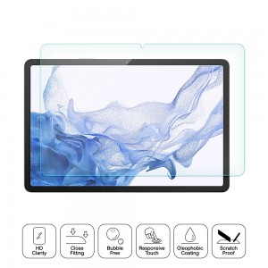 Special Price for Matte Screen Protector For Gaming - 9 Hardness 2.5D Edge Ultra Clear Anti-Scratch Full-Coverage for Samsung Galaxy Tab S8 11inch Tempered Glass Screen Protector – Moshi