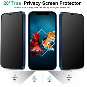 Factory supplied China Mobile Phone Screen Protector, Privacy Tempered Glass Screen Guard for iPhone
