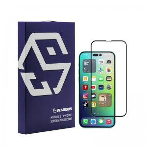 Good Wholesale Vendors Anti Glare Screen Protector Phone - VEMOSUN 2.5D 9H Tempered Glass Screen Protector For iPhone 14 plus 6.7 inch Screen Protector – Moshi